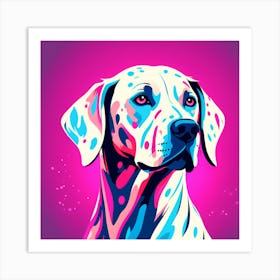 Dalmatian Dog, Dalmatian, colorful dog illustration, dog portrait, animal illustration, digital art, pet art, dog artwork, dog drawing, dog painting, dog wallpaper, dog background, dog lover gift, dog décor, dog poster, dog print, pet, dog, vector art, dog art Art Print