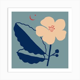 Damiana Bloom Winter Square Art Print