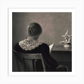 Woman Reading A Book 3 Art Print