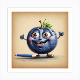 Blueberry Art Print