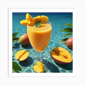 Mango Juice Art Print