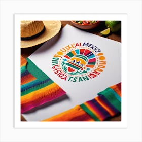 Mexican Flag 33 Art Print