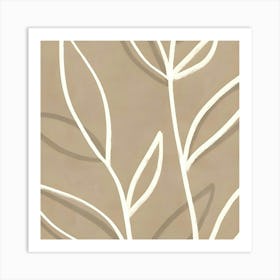 Abstract Leaves Art Print