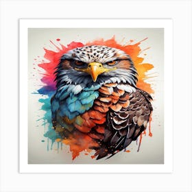 Colorful Eagle 1 Art Print