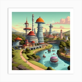 City In The Sky 1 Art Print