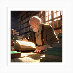 The Librarian 7 Art Print