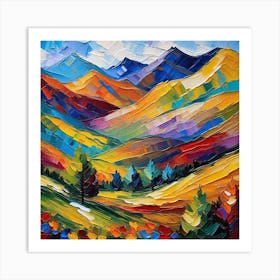 Abstract Landscape Painting 5 Art Print