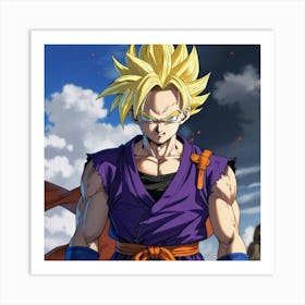 Dragon Ball Z Wallpaper 92 Art Print