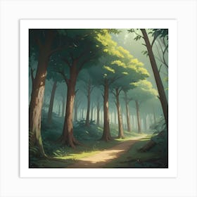 Forest Path Art Print