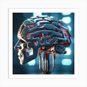 Artificial Brain 49 Art Print