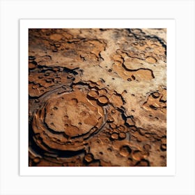 Surface Of The Moon Art Print