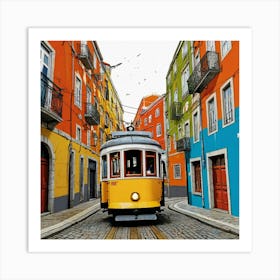 Lisbon Trams 1 Art Print