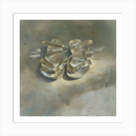 A Twilight Sandals Oil On Canvas Art Print