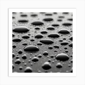 Water Droplets 19 Art Print