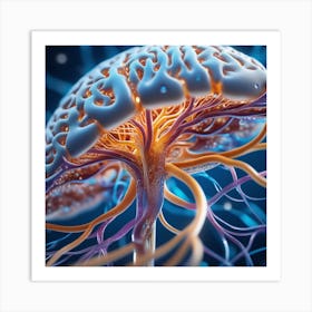 Brain And Nerves 48 Art Print