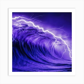 Lightning In The Sky Art Print