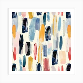 Abstract Brushstrokes 2 Art Print