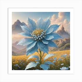 Blue Flower 2 Art Print