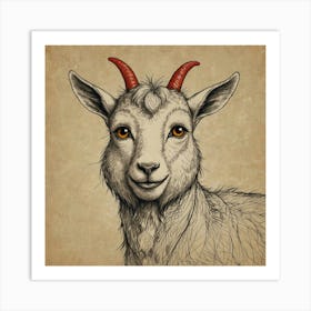 Goat! 2 Art Print