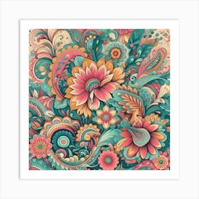 Paisley Pattern Art Print