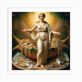 Goddess Of Money30 Art Print