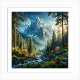 Mountain Stream Art Print