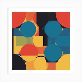 Circles And Squares Art Print