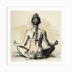 A Yoga Session Hand Drawn Sketch Illustration 1718673649 2 Art Print