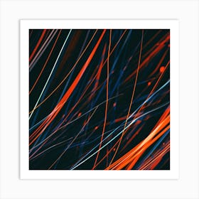 Abstract Light Lines 3 Art Print