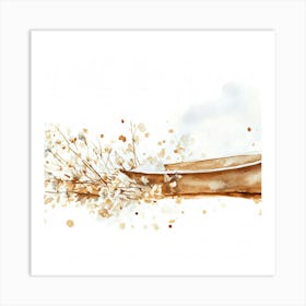 Watercolor Of A Wooden Spoon Art Print