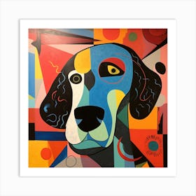 Abstract Dog 1 Art Print