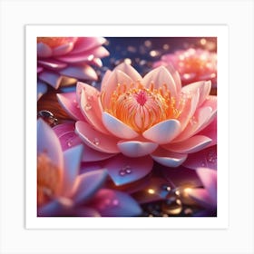 Lotus Flower Art Print