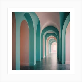 Hallway Stock Videos & Royalty-Free Footage Art Print