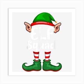 Elf Squad Matching Christmas Elves Art Print