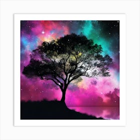 Tree In The Sky 14 Art Print