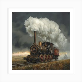 Steam Locomotive Art Print