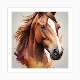 Horse Portrait Art Print