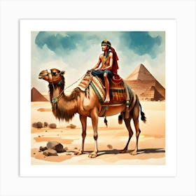 Egyptian King On Camel Art Print