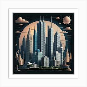 Cityscape 51 Art Print