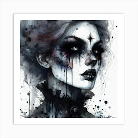 Gothic Girl 1 Art Print