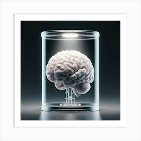 Brain In A Glass Jar 1 Art Print