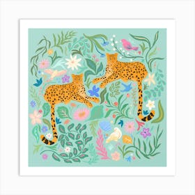 Cheetahs In The Jungle Art Print