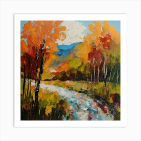 Autumn Stream Art Print