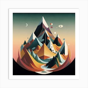 Mountain Landscape 1 Art Print