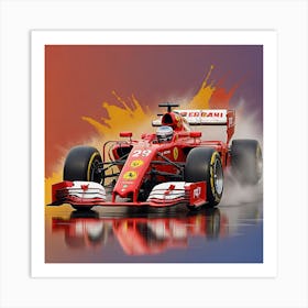 F1 Racing Car Art Print
