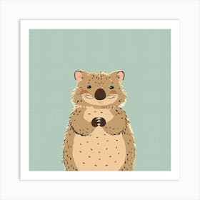 Charming Illustration Quokka 2 Art Print