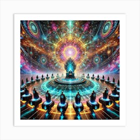 A Striking Depiction Of The Fractal Throne Room S Art Print