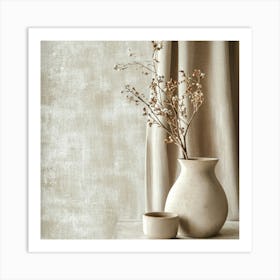 Beige Wall Art Art Print