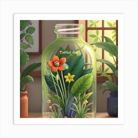 Style Botanical Illustration In Colored Pencil 7 Art Print