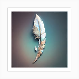 Feather Feather Feather Feather Feather Feather Feather Feather Art Print